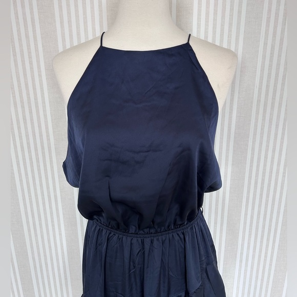 Petal & Pup Navy Seychelle Asymmetric Tiered
Cocktail Party Dress Size 12 NWT - Picture 6 of 11